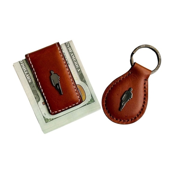 Leather Money Clip, Strong Magnet, Accessory for  Men - Picture 5 of 5